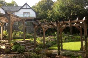 Oak pergola and garden terraces Oak pergola and garden terraces