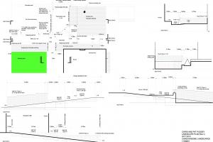 Construction plan of ramp and patio Construction plan of ramp and patio