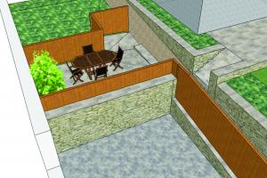 Sketch up model of patio Sketch up model of patio