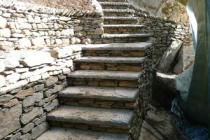 Stone Steps leading from the house Lake District Stone Steps